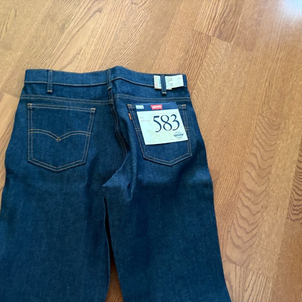 NEW Vintage Mens Levis 583 Regular Fit Blue Denim Jeans 33 X 34 USA Made - Picture 15 of 15